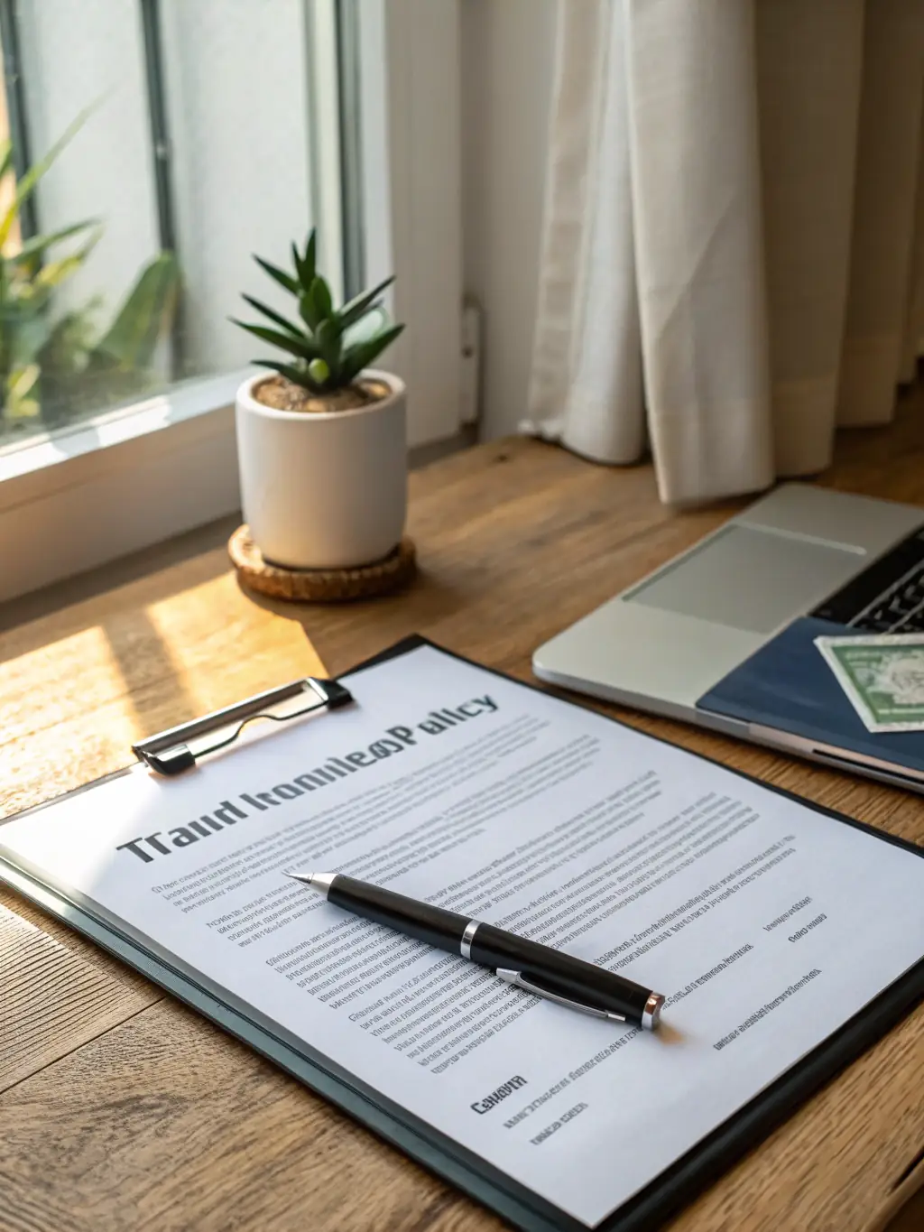 An image of an insurance policy document, highlighting the coverage details and policy number, emphasizing the need for adequate liability protection.